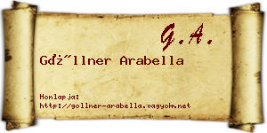 Göllner Arabella névjegykártya